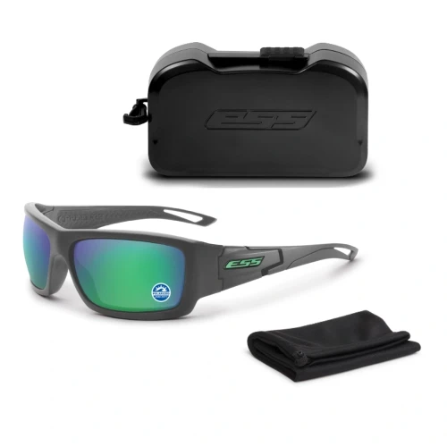 ESS - Okulary balistyczne Credence Polarized - Matte Carbon - Mirrored Green - EE9015-18-1 64827 