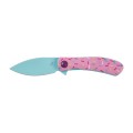 Nóż Składany Trollsky Knives Mandu EVO Liner Lock Blue 14C28N Pink G10- 64866 