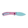 Nóż Składany Trollsky Knives Mandu EVO Liner Lock Blue 14C28N Pink G10-1 64866 