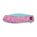 Nóż Składany Trollsky Knives Mandu EVO Liner Lock Blue 14C28N Pink G10-3 64866 