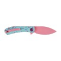 Nóż Składany Trollsky Knives Mandu EVO Liner Lock Pink 14C28N Blue G10-1 64868 