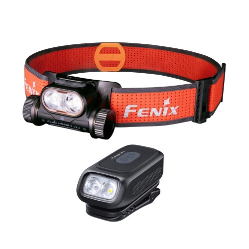 Zestaw latarek Fenix HM65R-T V2.0 czarna i E04R czarna- 64885 