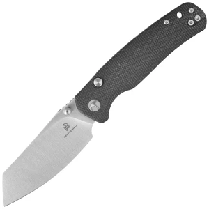 Nóż składany Bestechman Cicada's Wing-TL Black Canvas Micarta, Satin 10Cr15CoMoV (BMK24-M-3)