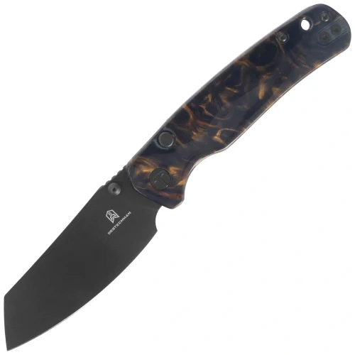 Nóż składany Bestechman Cicada's Wing-TL Brown Resin, Black PVD 10Cr15CoMoV (BMK24-R-4)-1 64897 