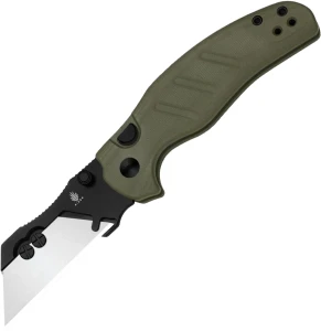 Nóż składany Kizer C01C Uti 1 Green G10, Black PVD 5Cr15MoV by Sheepdog Knives (3488.29JSA2)