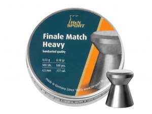 Śrut diabolo H&N Finale Match Heavy 4,50 mm 500 szt. do strzelectwa tarczowego