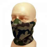 Maska neoprenowa Woodland Camo. Na motocykl. Do biegania