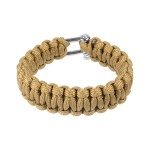 Bransoletka BCB paracord coyote szekla