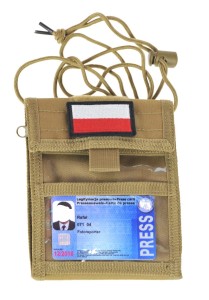 PASZPORTÓWKA wypasiona Portfel WOJSKOWY czarny Hit 