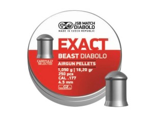 Śrut diabolo JSB Exact Beast 4,52 mm 250 szt. najcięższy na rynku 