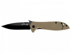 Nóż składany Kershaw Emerson 6054BRNBLK pustynny coyote turystyczny survival klips