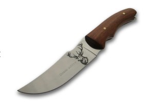 Nóż myśliwski zdobiony Kandar N214 jeleń pokrowiec