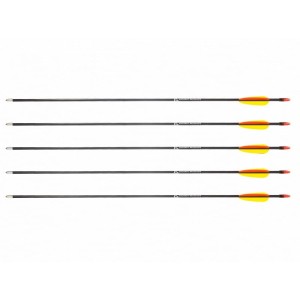 Strzała Poe Lang z włókna szklanego 28" grot tarczowy gładki 5 sztuk