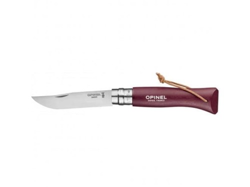 Noz_Opinel_Colorama_08_inox_grab_bordowy_z_rzemieniem_lentus_militaria_1.jpg