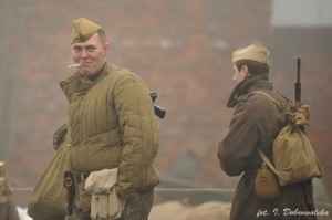 Rekonstrukcja walk wyzwoleńczych o Bytom z roku 1945.