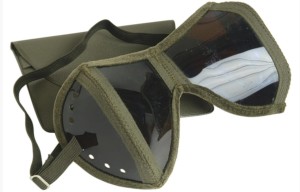 Wojskowe GOGLE OKULARY SŁONECZNE Afrikakorps oryginał