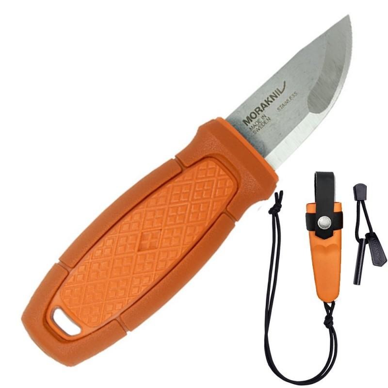 Noz-Morakni- Eldris-pomaranczowy-z-zestawem-Neck-Knife -surwiwal-outdoor-turystyka-lentus-militaria