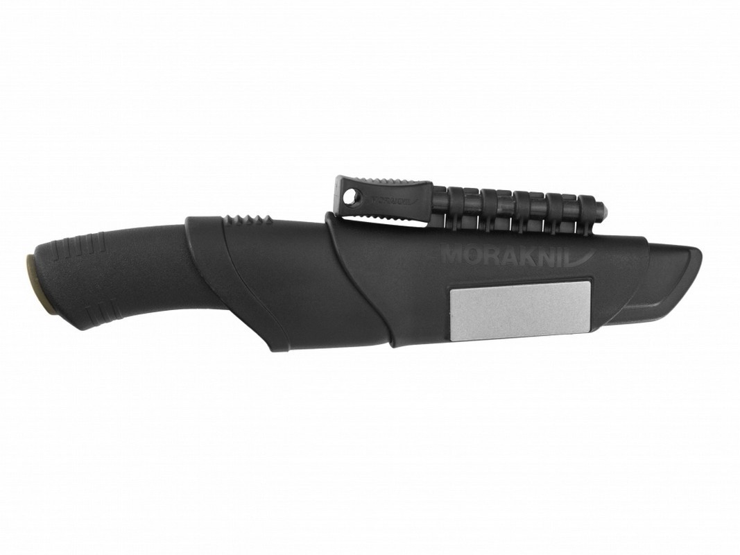 Noz-Morakniv-Bushcraft-Survival-czarny-stal-weglowa-syrwiwal-ostrzalka-krzesiwo-pokrowiec-lentus-militaria