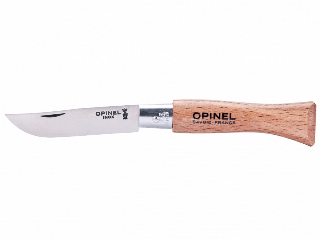 Noz-Opinel-5-inox-buk-nierdzewny-skladany-lentus-militaria