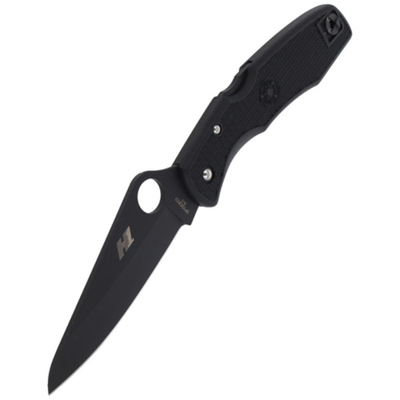 Noz-Spyderco-Pacific-Salt-Black-Blade-FRN-Black-Plain