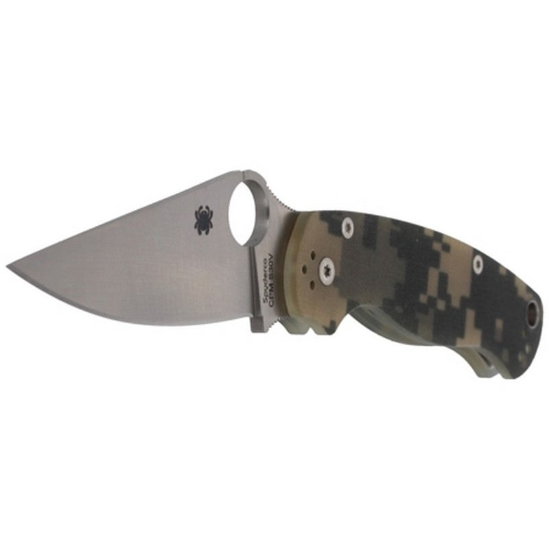 Noz-Spyderco-Para-Military-2-G-10-Camo-Plain