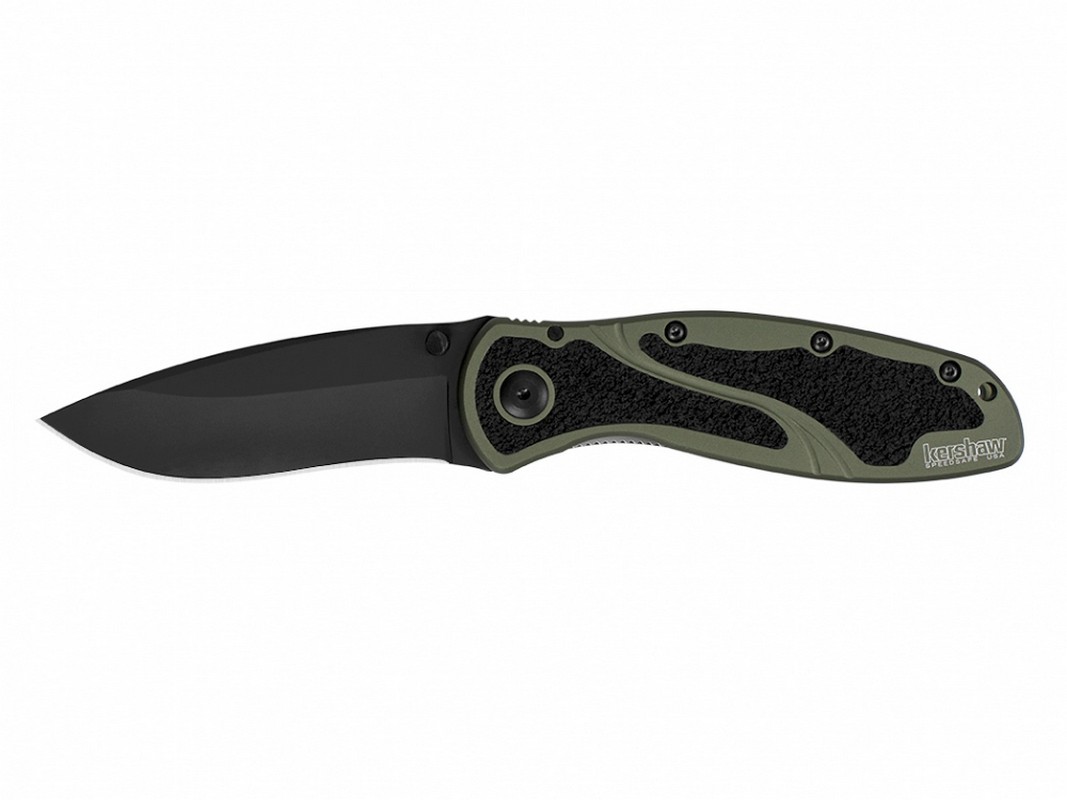 Noz-skladany-Kershaw-Blur-1670OLBLK-szwecka-stal-anodowane-aluminium-klips-EDC-lentus-militaria
