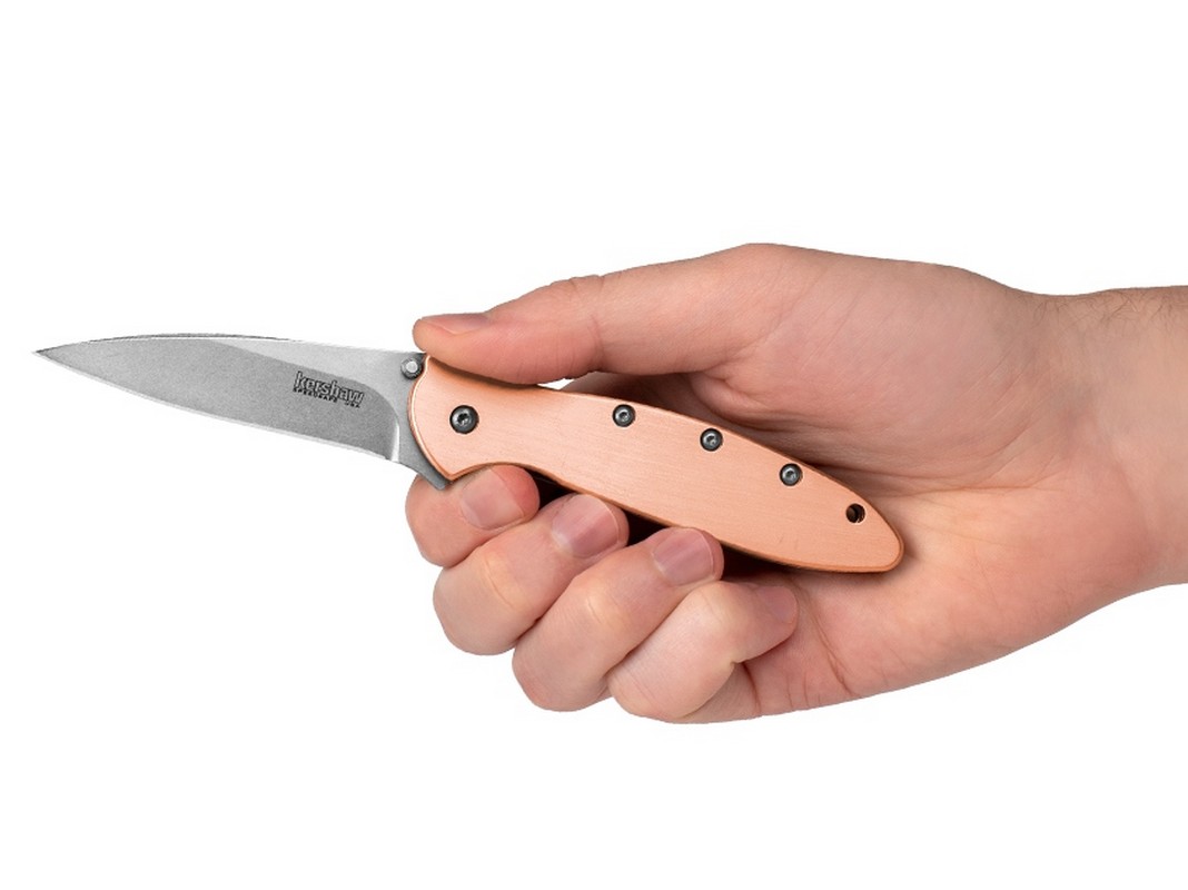 Noz-skladany-Kershaw-Leek-1660CU-mosiadz-stylowy-prestizowy-luksusowy-EDC-lentus-militaria
