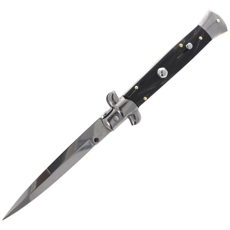 Noz-sprezynowy-Frank-Beltrame-Bayonet-Horn-23cm -FB 2358B-wloski-sycylijski-lentus-militaria