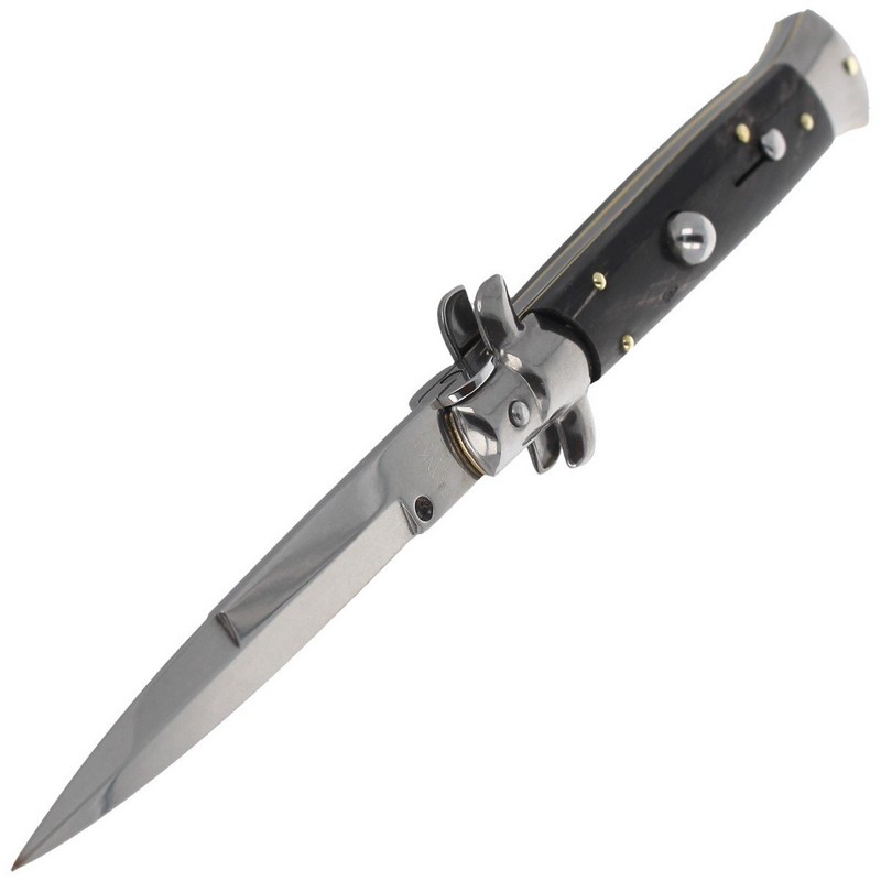 Noz-sprezynowy-Frank-Beltrame-Bayonet-Horn-23cm -FB 2358B-wloski-sycylijski-lentus-militaria