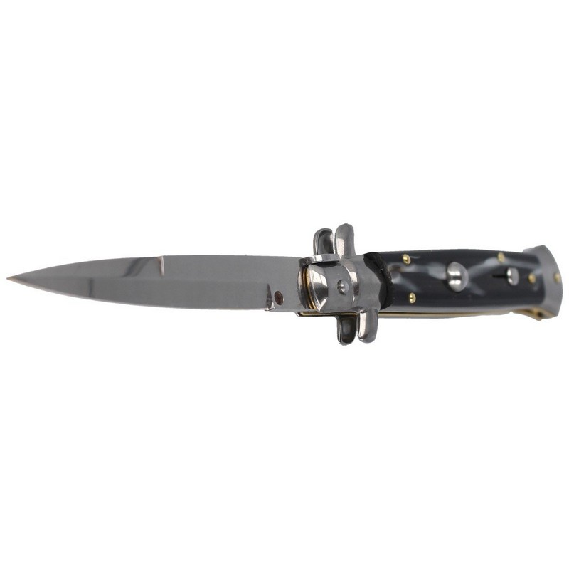 Noz-sprezynowy-Frank-Beltrame-Bayonet-Imit.-Horn-23cm-FB-23-81B-wloski-sycylijski-mafia-lentus-militaria