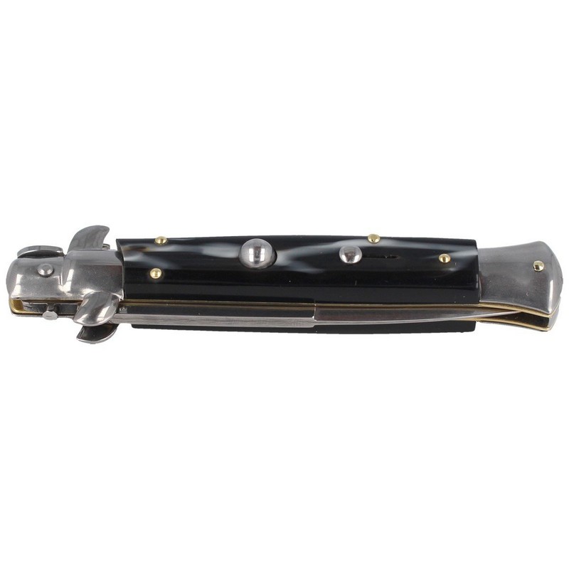 Noz-sprezynowy-Frank-Beltrame-Bayonet-Imit.-Horn-23cm-FB-23-81B-wloski-sycylijski-mafia-lentus-militaria