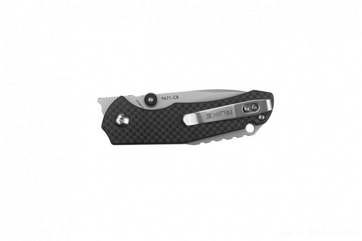 Noz_Ruike_skladany_P671-CB_czarny_nowoczesna_stylistyka_stal_weglowa_nierdzewny_EDC_lentus_militaria