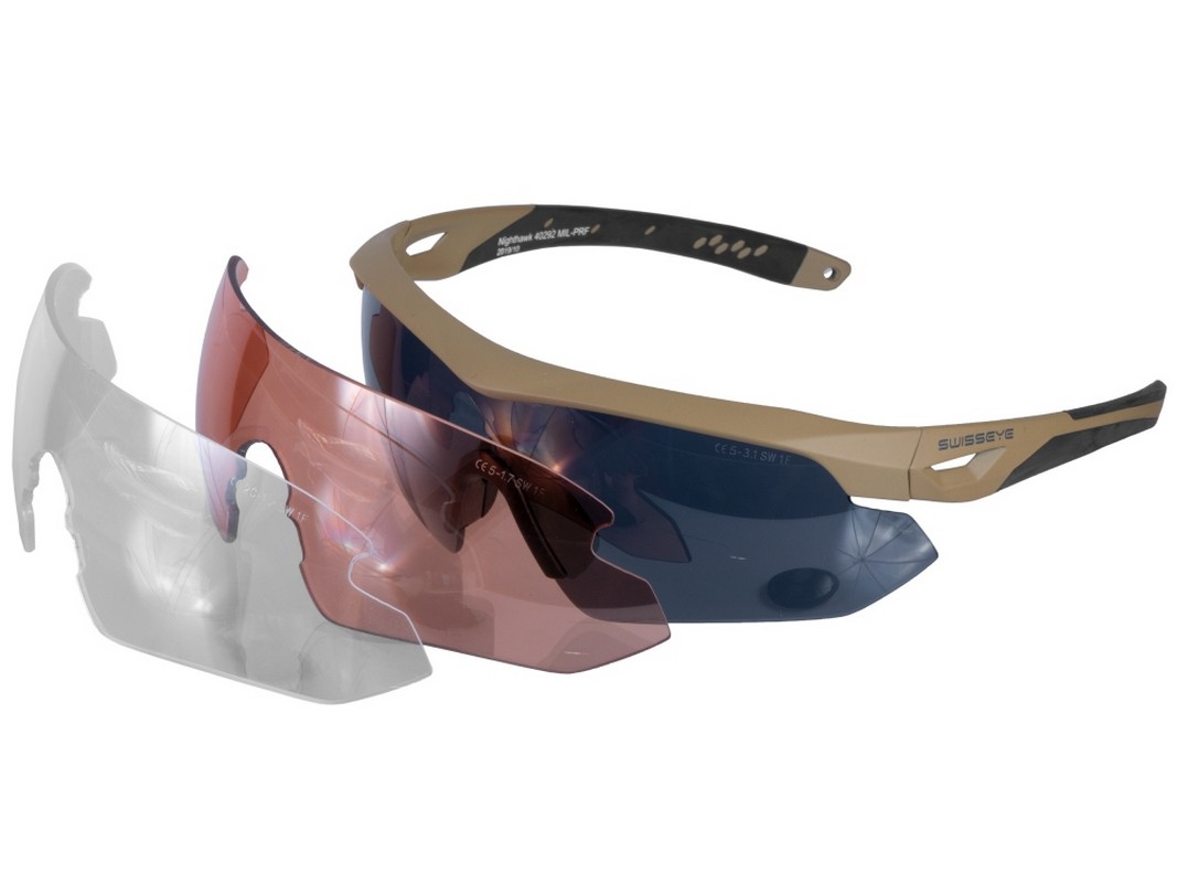Okulary-balistyczne-SwissEye-Nighthawk-coyote-3-wymienne-szybki-lentus-militaria