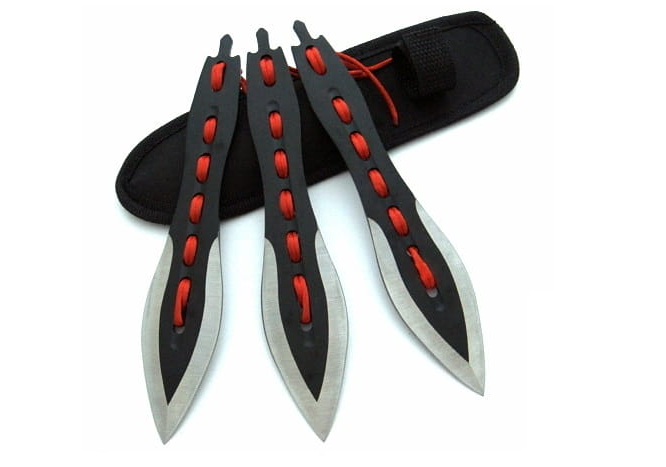 Zestaw-Rzutek-rzutki-Noze-do-rzucania-3szt-N-410A-pokrowiec-lentus-militaria