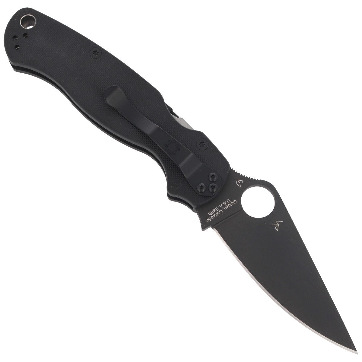 NOZ_SPYDERCO_PARA_MILITARY_2_G-10_BLACK _BLACK_BLADE_C81GPBK2_lentus_militaria