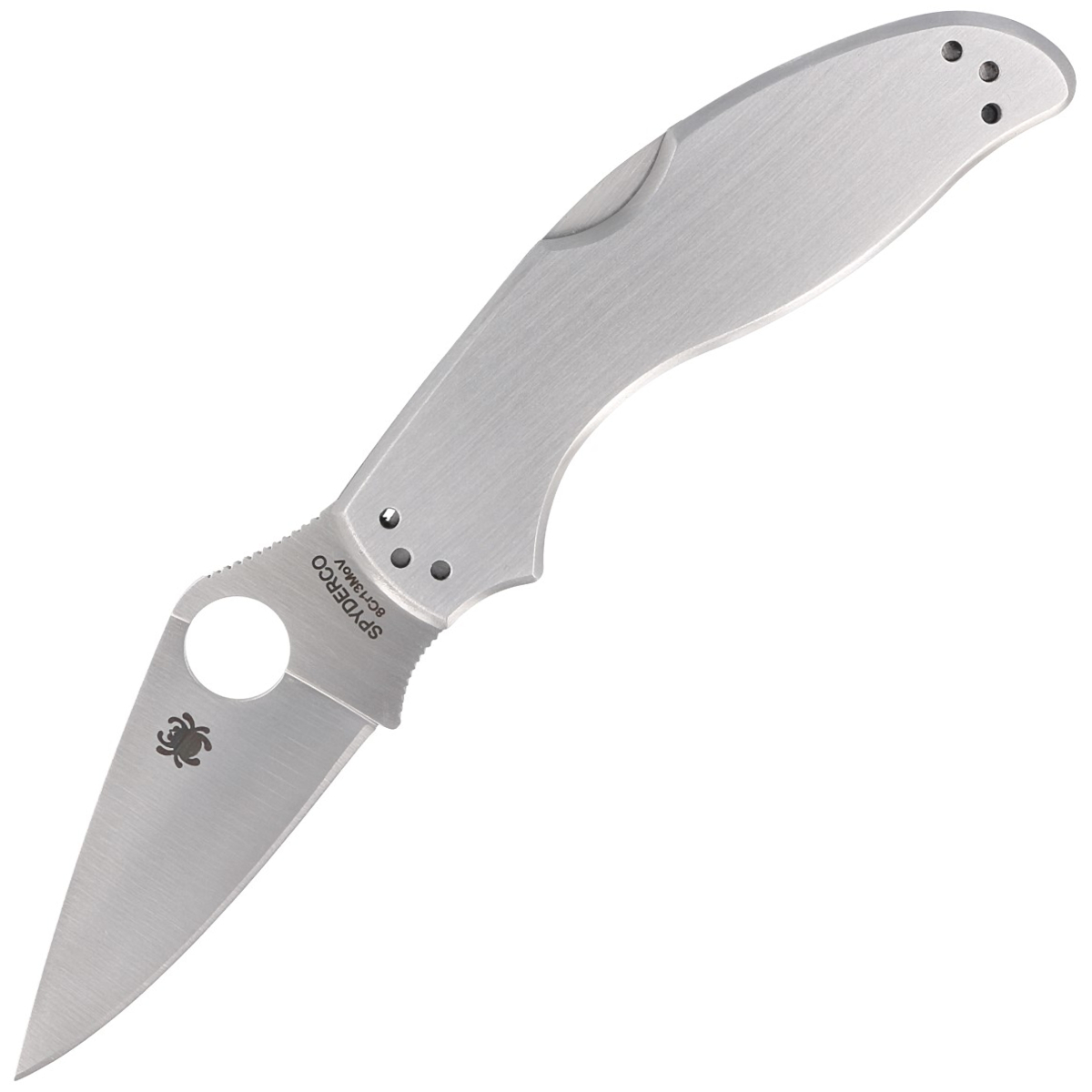 Noz-EDC-Skladany-Spyderco-UpTern-Stainless-Plain