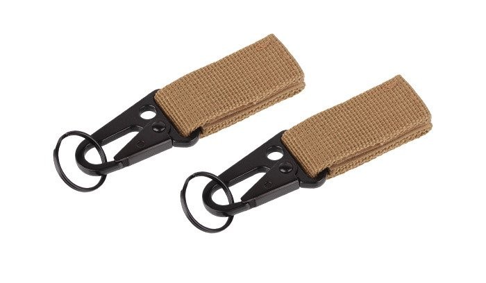 101 Inc. - Trok-MOLLE-z-metalowa-klamra-i-kolkiem - 2 szt. - Coyote - JF003