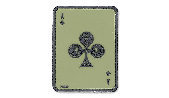 101-Inc-Naszywka-3D-Ace-Of-Clubs-Zielony-OD