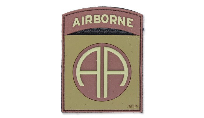101-Inc-Naszywka-3D-Airborne-82nd-Brazowy