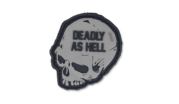 101-Inc-Naszywka-3D-Deadly-As-Hell-Szary