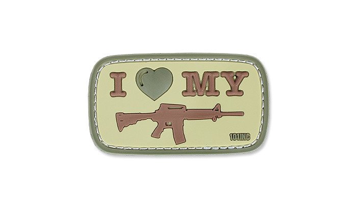 101-Inc-Naszywka-3D-I-Love-My-M4-Coyote