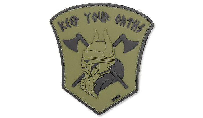 101-Inc-Naszywka-3D-Keep-Your-Oaths-Zielony-OD