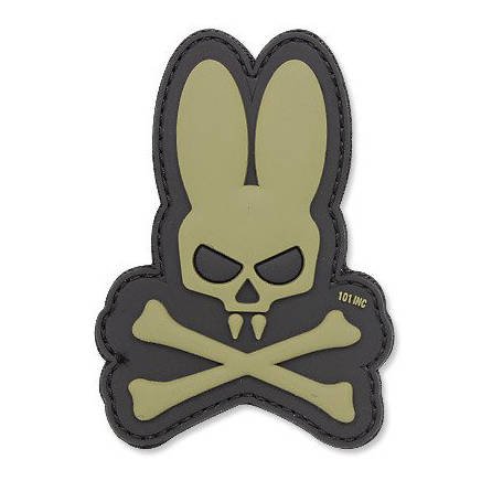 101-Inc-Naszywka-3D-Skull-Bunny-Zielony-OD
