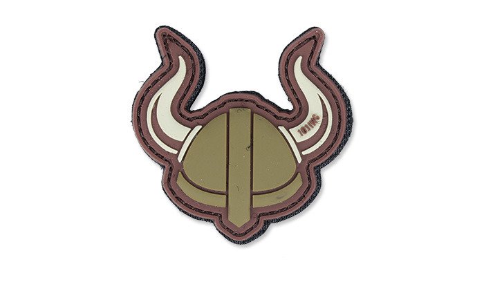 101-Inc-Naszywka-3D-Viking-Helmet-Brazowy