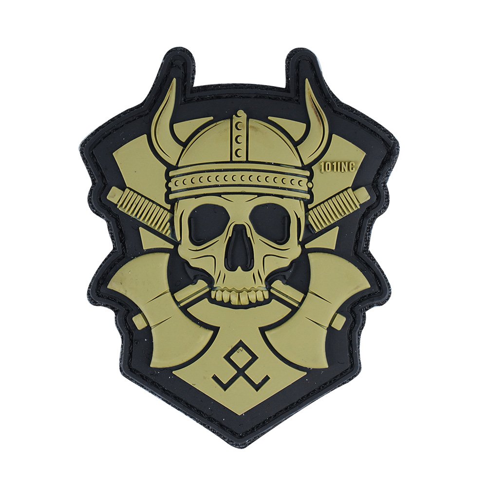 101-Inc-Naszywka-3D-Viking-With-Hatchet-Zielony