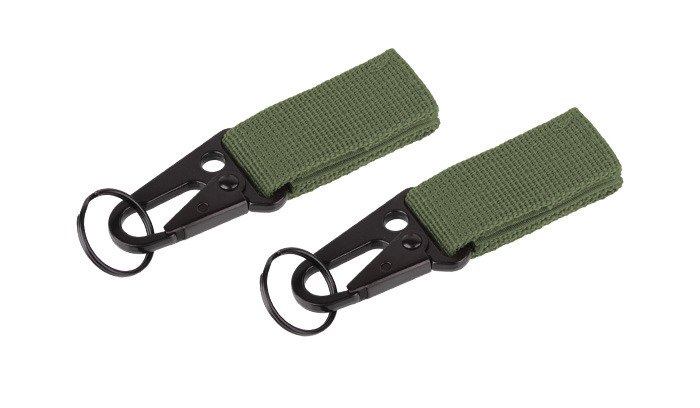 101-Inc-Trok-MOLLE-z-metalowa-klamra-i-kolkiem-2-szt-Zielony-OD-JF003