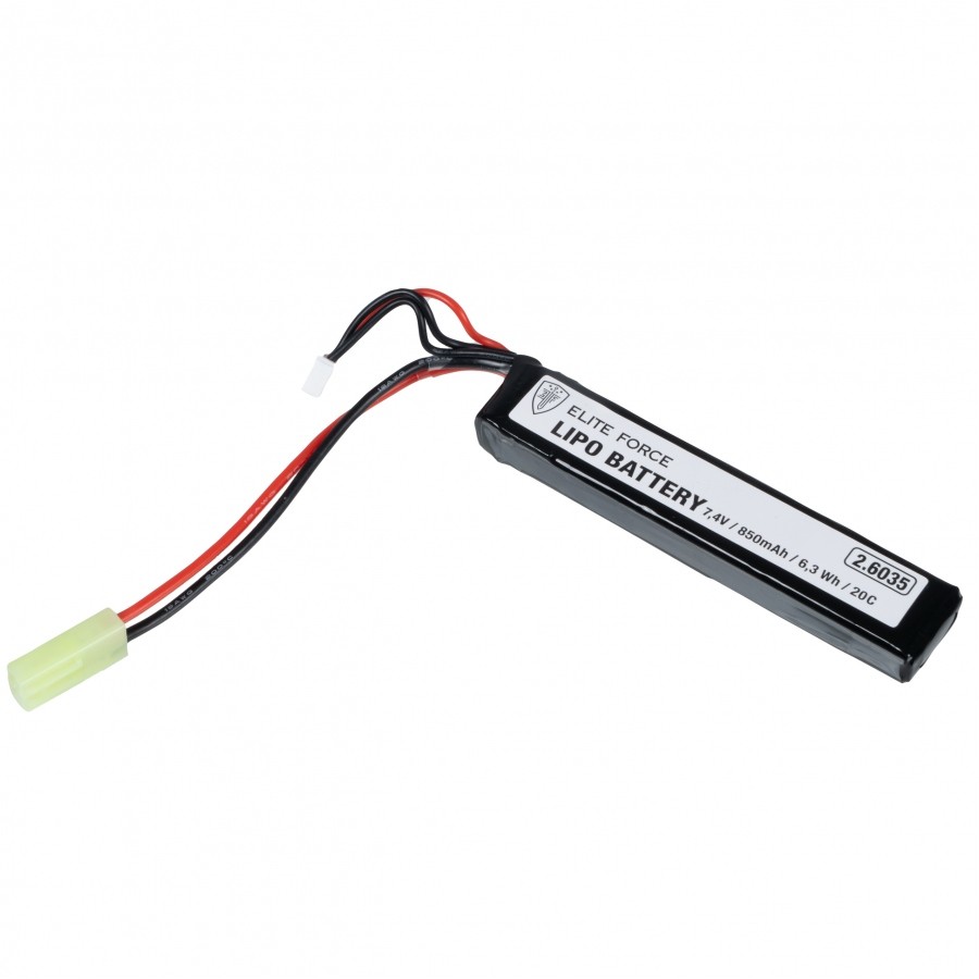 Akumulator-do-replik-ASG-Elite-Force-7,4 V,850 mAh, 20 C