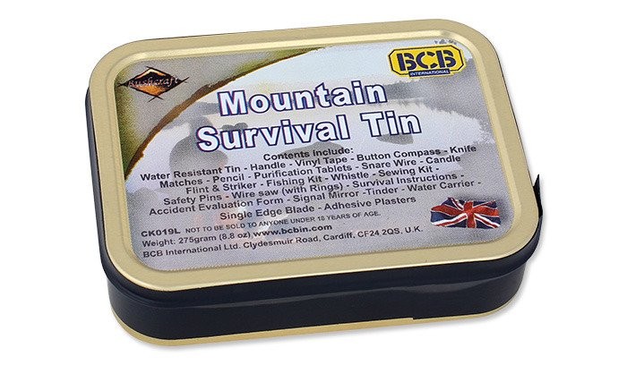 BCB - Zestaw-Surwiwalowy - Mountain Survival Tin - CK019L