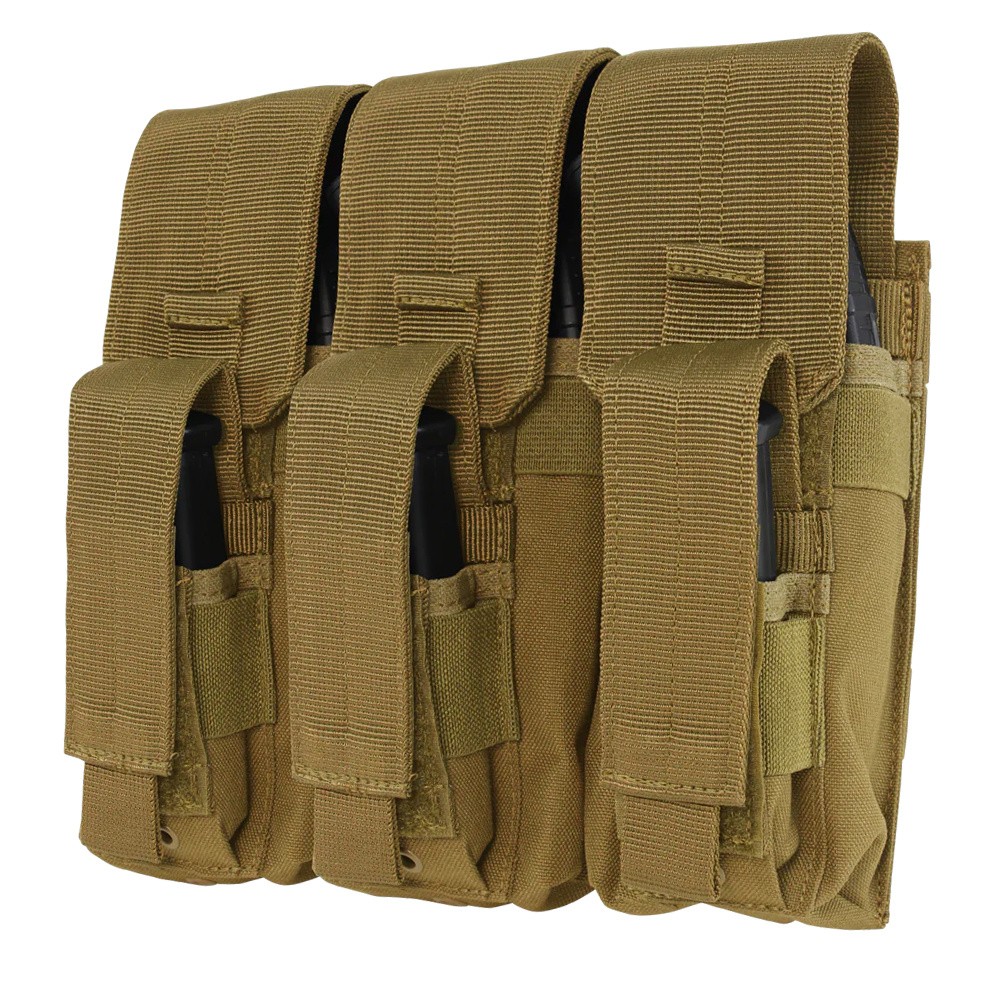 Condor - Ladownica-MOLLE-Kangaroo-na-magazynki-AK - Potrojna - Coyote-Brown - MA72-498