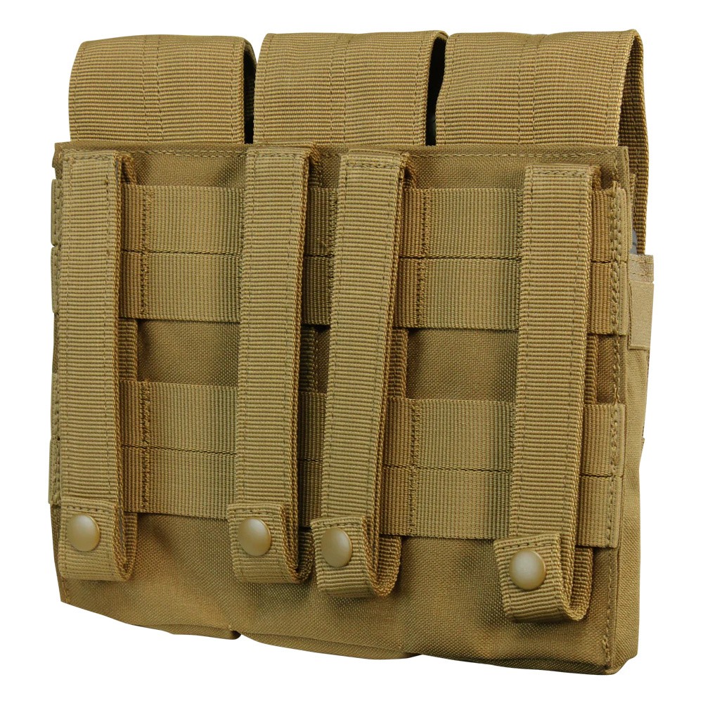 Condor - Ladownica-MOLLE-Kangaroo-na-magazynki-AK - Potrojna - Coyote-Brown - MA72-498